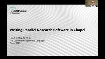 Chapel - HiRSE Summer of Programming Languages