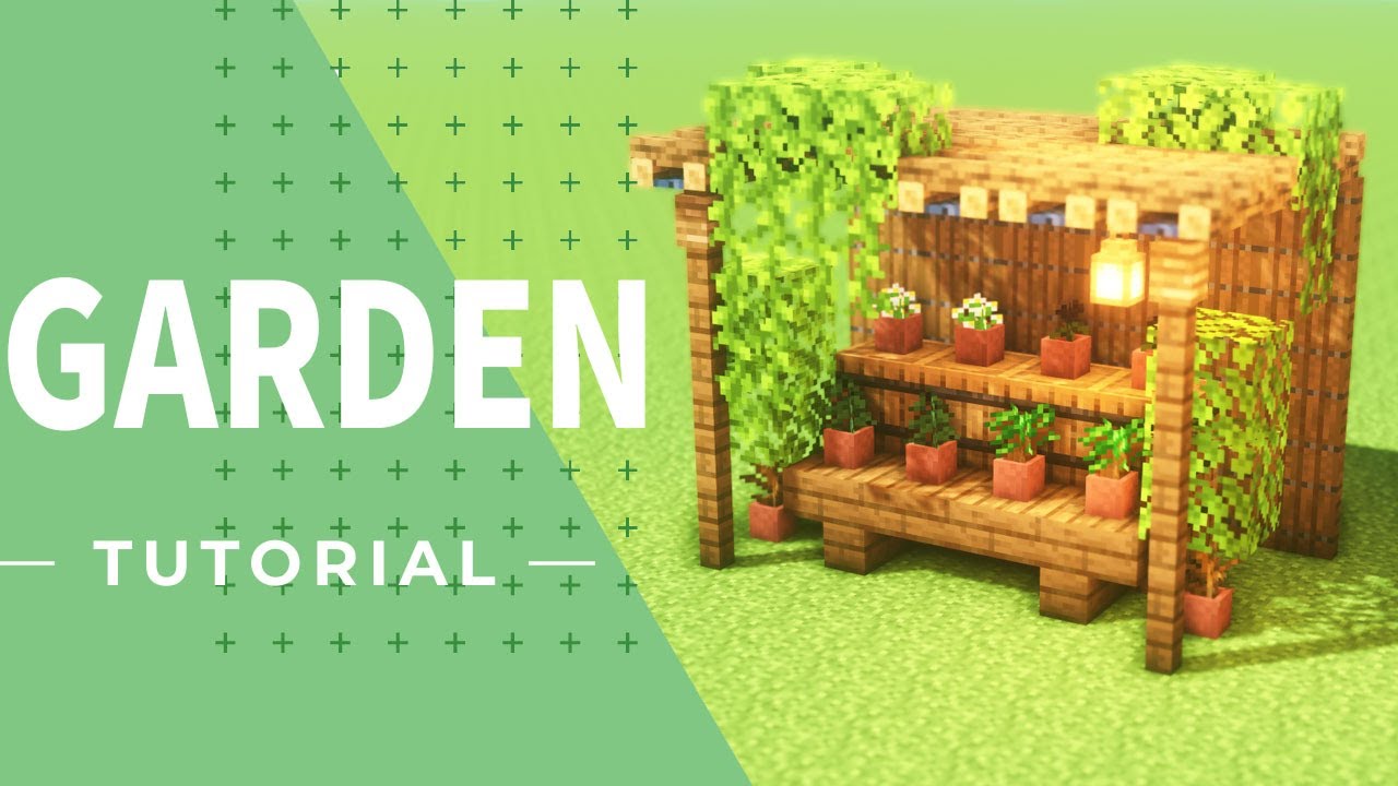 マインクラフト ガーデン風の花壇の作り方 家具建築 Youtube