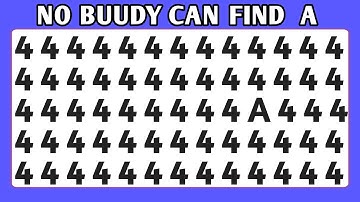 TEST YOUR EYES | OBSERVATION SKILLS POWER | NUMBER AND LETTERS ODD ONE OUT CHALLENGE 😳