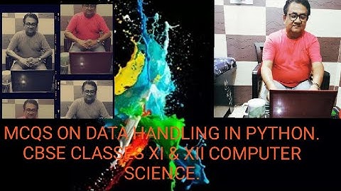 MCQS ON DATA HANDLING IN PYTHON CLASS-11/12 // COMPUTER SCIENCE