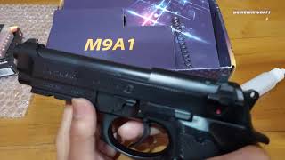 Unboxing AIrsoft Replika Beretta M9A1 non blowback CO2
