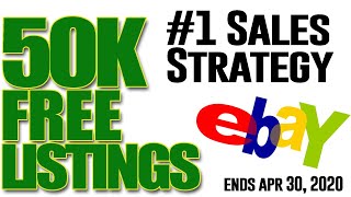 eBay offers 50K Free Fixed listings! #1 Tip to Boost eBay Sales