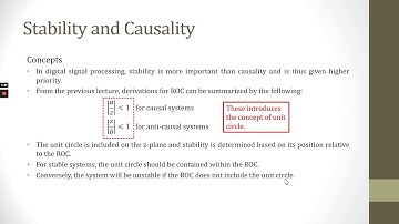 WEEK 5 PART 1 STABILITY AND CAUSALITY PART 1