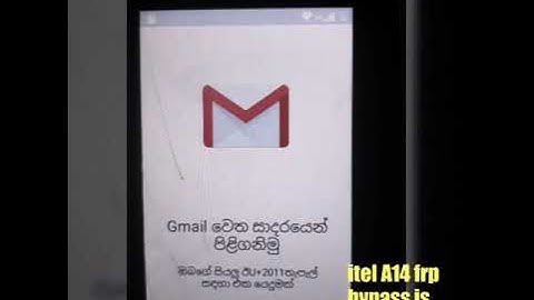 Itel A14 frp bypass is verry easy