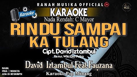 RINDU SAMPAI KA TULANG Karaoke (Nada Rendah -3) | Audio Jernih