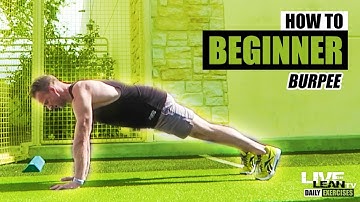 How To Do A BEGINNER BURPEE | Exercise Demonstration Video and Guide