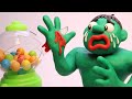 BLOODY Hulk Gumball Machine  Animated Superheroes in Real Life Play Doh Movies Jamie JyRivers