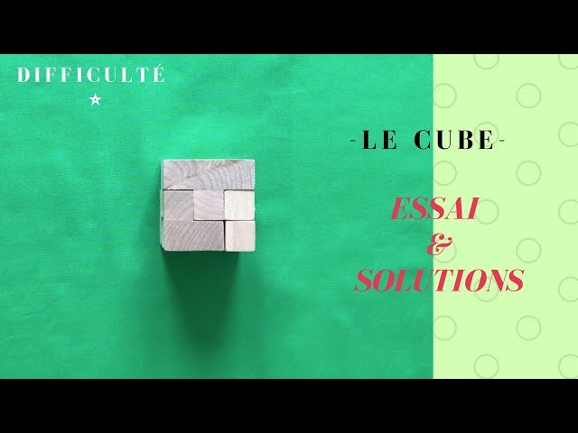 Wooden Burr Puzzle Cube Solution - 12 Piece Cube Puzzle 