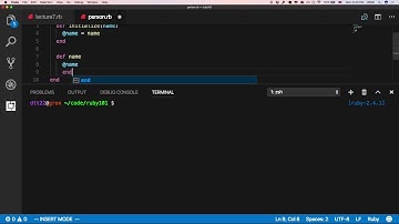 CS101 Ruby - Session 7 Part 1 - Ruby via VS Code + Terminal