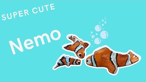 DIY Super cute Nemo fish || How to make with clay || finding nemo