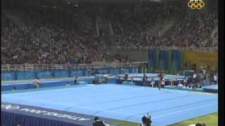 Gymnastics 2004 Olympics EF FX (Dos Santos, Ponor, Bhardwaj)