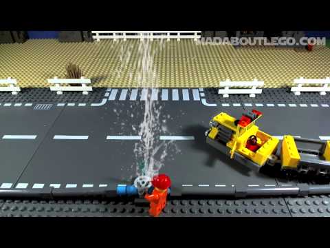 A detailed look at the Lego City Fire Station with 6 minifigures and a dog. This video is produced f. 