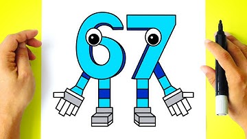 Como DESENHAR o 67 - Cómo DIBUJAR a 67 - Steal a Brainrot - Roblox