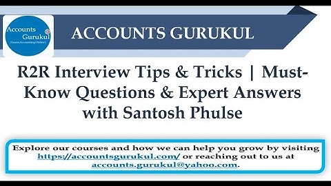 R2R Interview Tips & Tricks | Must-Know Questions & Expert Answers with Santosh Phulse