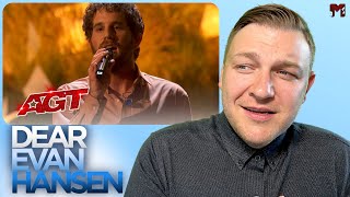 DEAR EVAN HANSEN | BEN PLATT "You Will Be Found" | LIVE on AGT Musical Theatre Coach Reacts