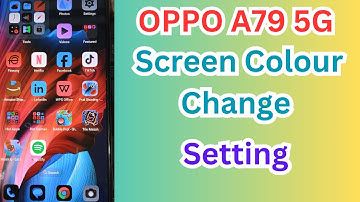 Oppo A79 5g Colour Change Setting || Oppo aA79 5g Display Colour Change