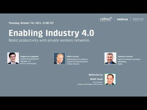 Enabling Industry 4 0: Boost productivity with private wireless networks