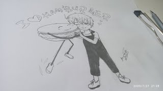 تحدي سكيتشاب sketchaap  1.hamburger -برغر 