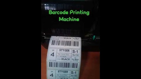 Barcode Printing Machine