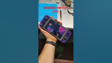 Modded switch lite with exposed mod chip! Atomic purple shell! #hacker #modded #mods #switch #gaming