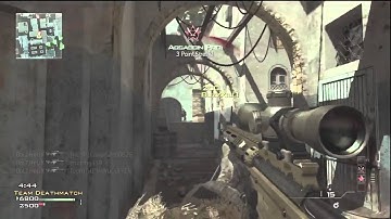 MW3 100% Accuracy MSR - 8 Man Killfeed With MSR Quickscoping