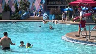 The Big Blue Pool at Disneys Art of Animation Resort 2015