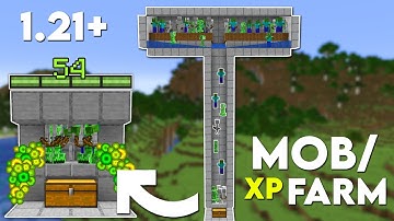Minecraft: EASY MOB XP FARM TUTORIAL! 1.21 (Without Mob Spawner)