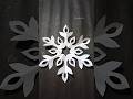 Snowflake Paper Craft❄️❄️|| Paper Snowflake✂️ #shorts #snowflake #viralshorts #papercraft
