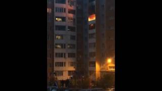 Пожар на улице Зыбина в Саратове 1.06.2016
