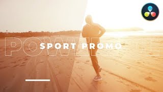 Sport Promo Opener ★ DaVinci Resolve Templates ★