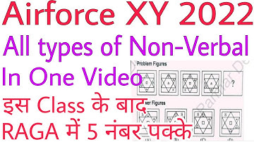 Complete Non Verbal Reasoning for Airforce Y Group 2022 | by Parmar sir
