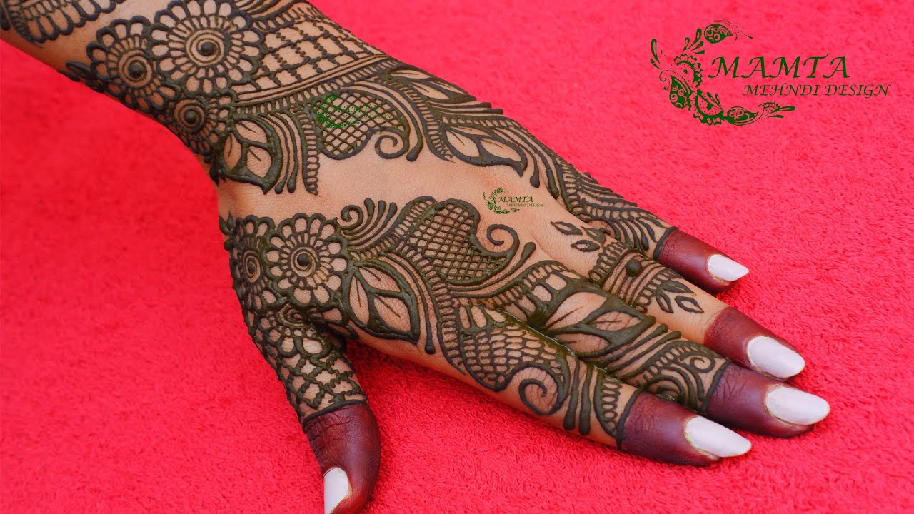 Beautiful EID Special Mehndi Design For Back Hand | Mamta Mehndi ...