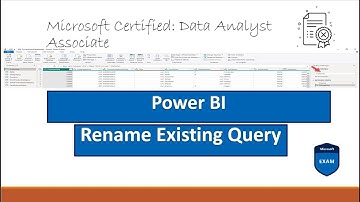 Rename a Query In Power Query Editor Power BI