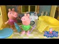 Peppa Pig Story: Morning Routine with Peppa Pig House and Peppa Pig Friends and Family Toys