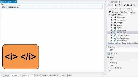 ASP.NET 4.5 Essential Skills Lesson 2-1: Understand HTML bold, italic and heading tags