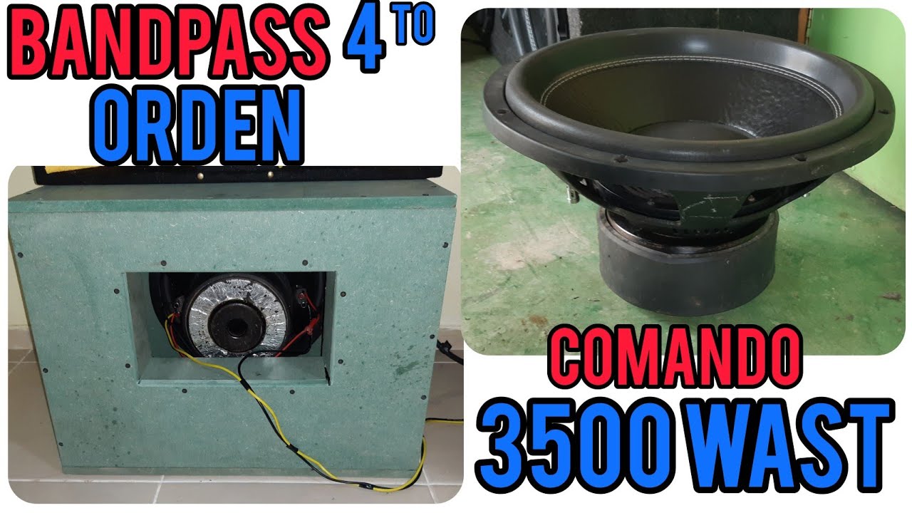 cajon band pass 4to orden 15 pulgadas 3500 wastENDY PROYECTOS YouTube