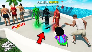 GTA 5 : Franklin Shinchan & Pinchan Stealing All Flash Suits GTA 5 !