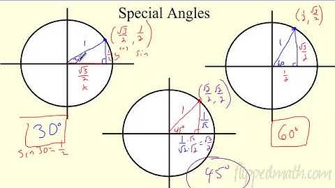 Pre Calc - 9.2 Reference and Special Angles