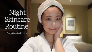 シンガポールでのナイトスキンケアルーティン。 night skincare routine in Singapore
