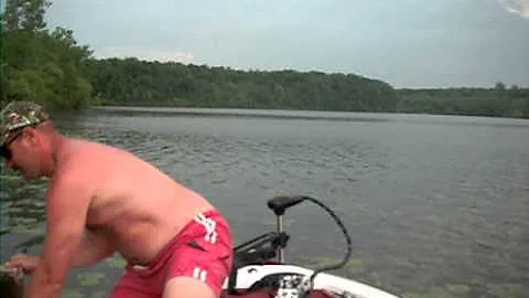 Brent with a monster bass.AVI