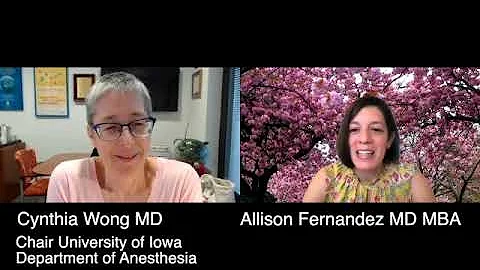 Cynthia Wong MD talks about the lack of women anes...