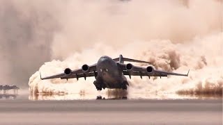C-17 Operating on a Dirt Runway.