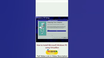 How to install Microsoft Windows 95 using VirtualBox - ACTUAL INSTALLATION  #freeeducation #windows