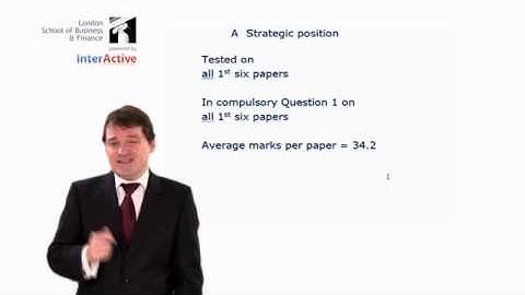 LSBF ACCA P3: Past Paper Analysis Part 1