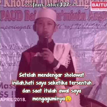 Masyaallah suara sosok alwi assegaf bikin menyentuh hati😊❤😄