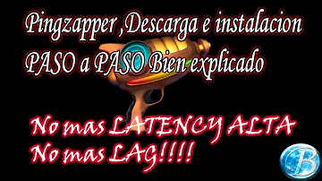 COMO DESCARGAR E INSTALAR PINGZAPPER TUTORIAL paso a paso (no mas lag)