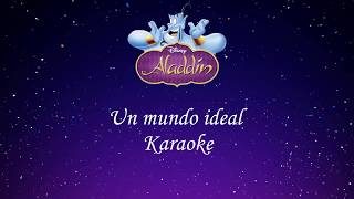 Un mundo ideal | Aladdín | Karaoke 🌎✨#Aladdin #Karaoke