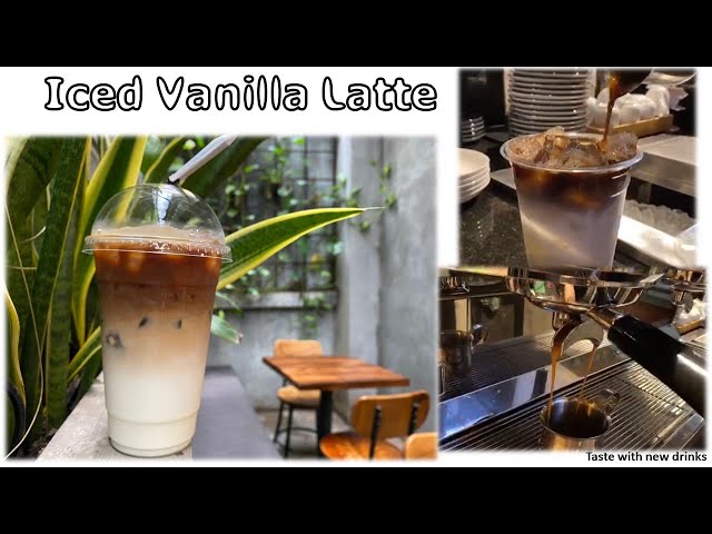 Cafe Vlog EP.32 | Iced Vanilla Latte | Coffee Vanilla | Vanilla coffee | Coffee drinks class=