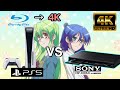 PS5 vs UBP-X800M2 [BD→4Kアプコン画質比較/アニメ/SONY/4K upscaling]