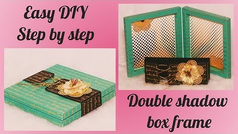 #1.Shadow box frame tutorial for beginners || Photo frame ideas|| Double shadow box frame Part- 1